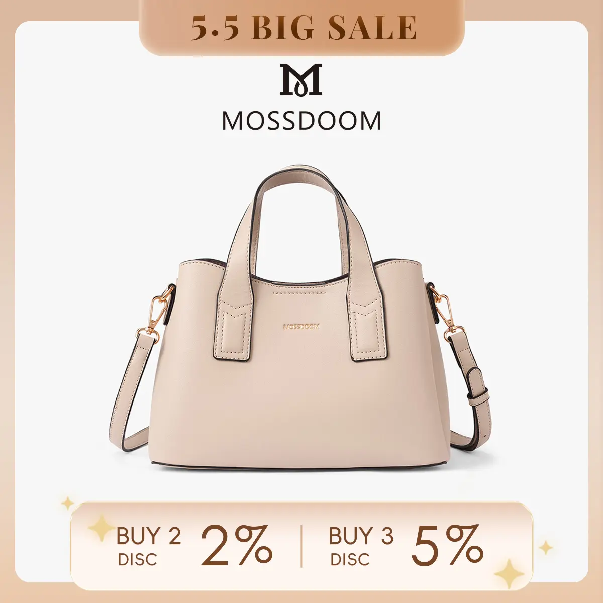 MOSSDOOM Tas Wanita Doce Bag Hand Bag Selempang Wanita