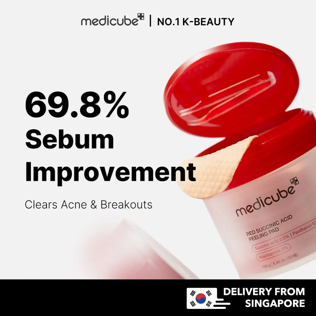 [medicube official] Red Succinic Acid Panthenol Pads ( Acne Skincare )