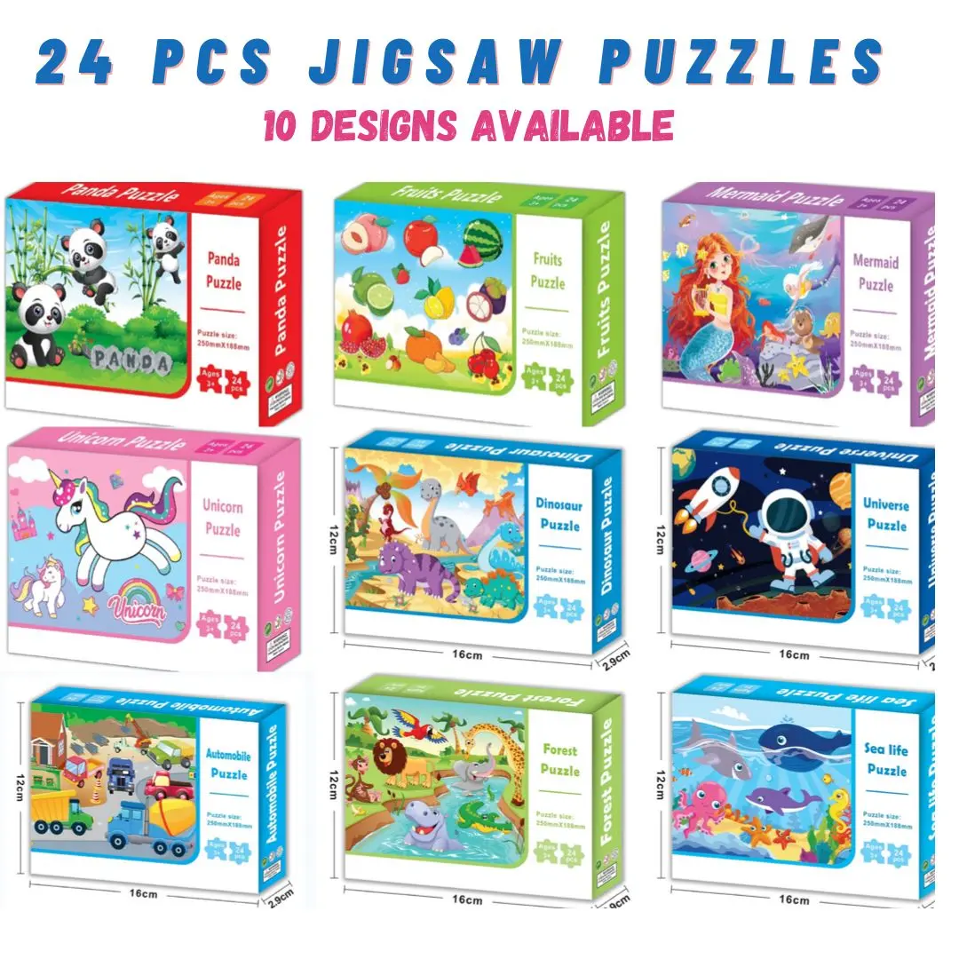 Kids Birthday Goodie Bag Gift Packs Dinosaur unicorn animal space Puzzles