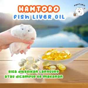 FISH LIVER OIL/MINYAK IKAN 10GRAM VITAMIN HEWAN HAMSTER/KUCING/LANDAK MINI