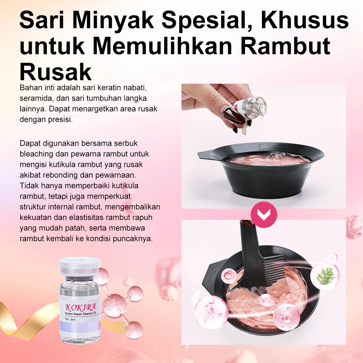 KOKIRA Ash Brown Hair Color semir rambut Coklat Abu-Abu cat rambut Pastel dengan Perawatan Plant Health Pewarna Rambut  Hair Colour  Ash grey semir Dye Natural honey tea