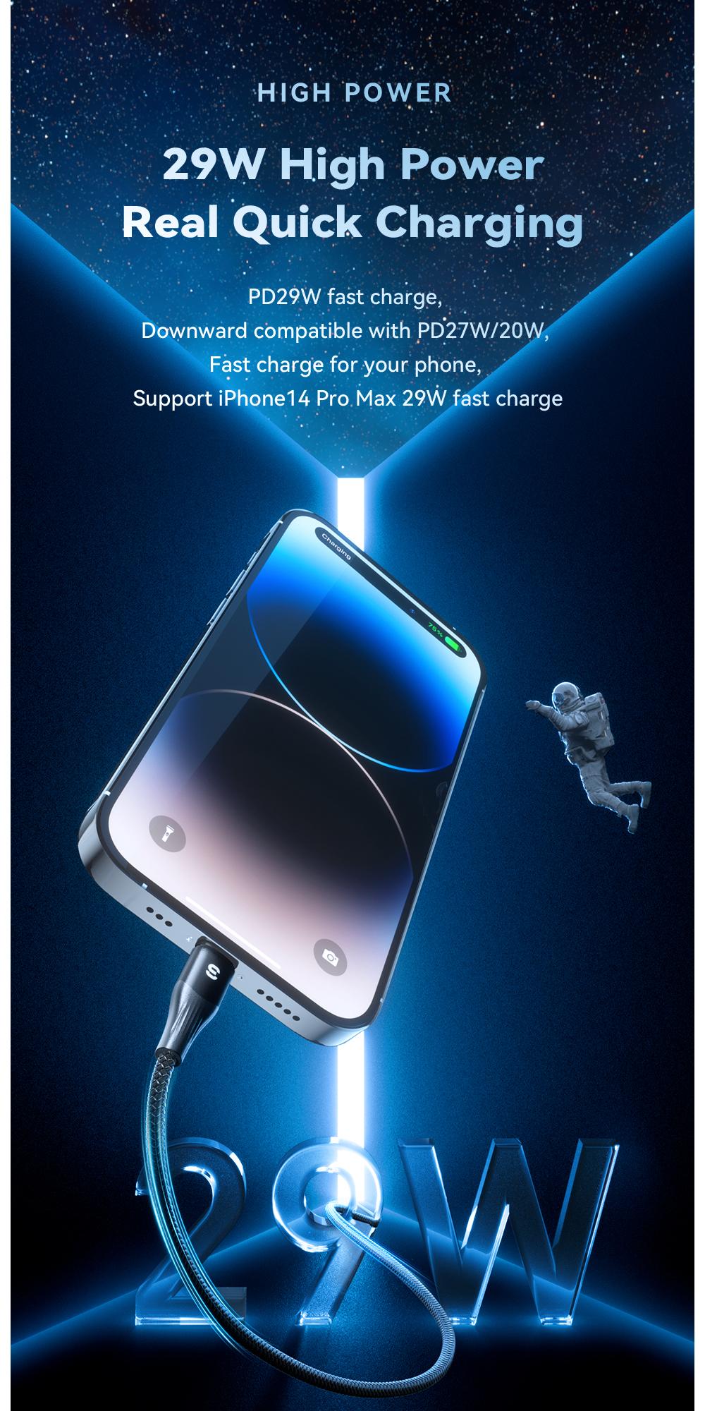 ESSAGER USB C to Lightning Cable For iPhone 14 13 12 11 pro Max XS 29W Fast Charging PD Cable for iPad Macbook charger ESSAGER USB C to Lightning Cable For iPhone 14 13 12 11 pro Max XS 29W Fast Charging PD Cable for iPad Macbook charger