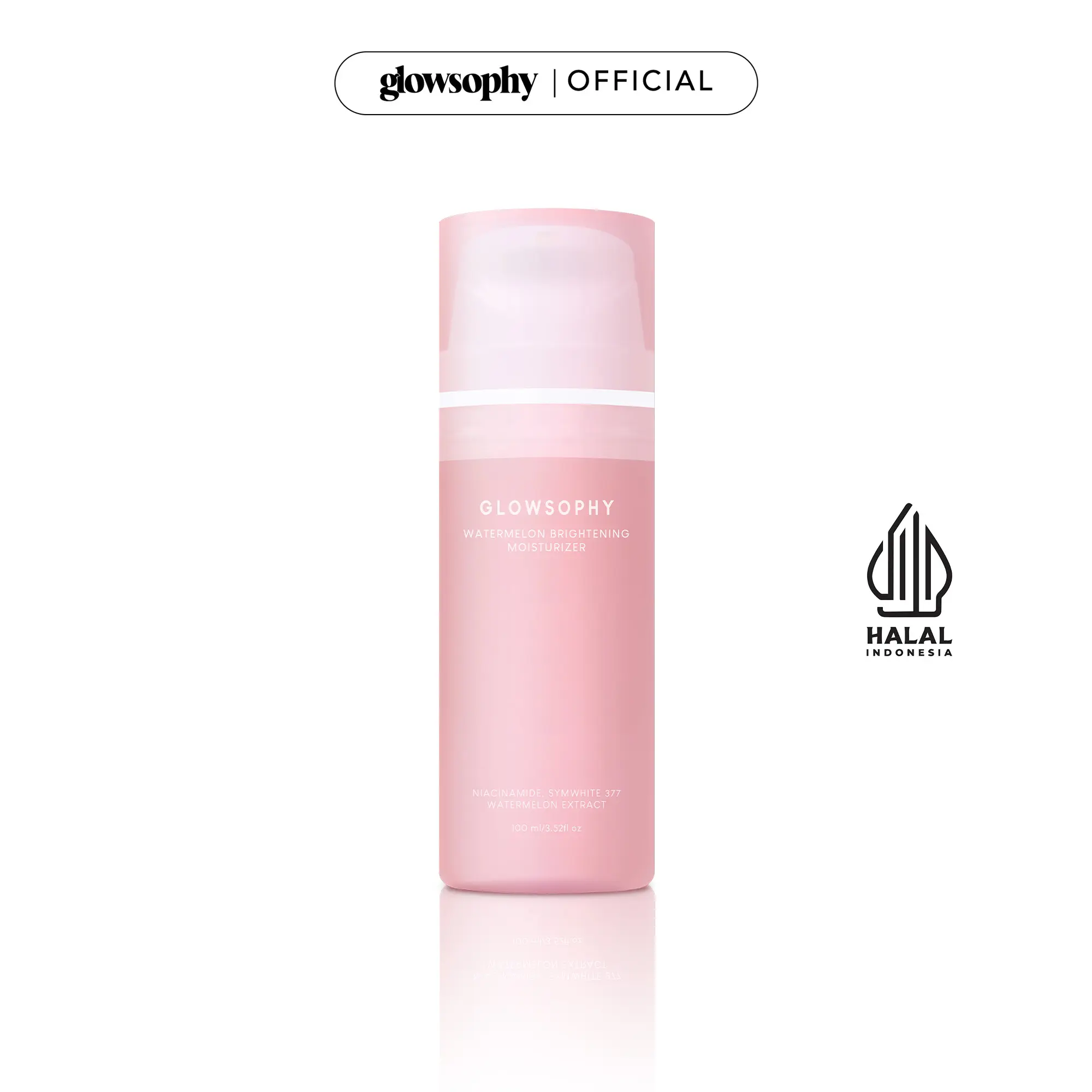 Glowsophy Watermelon Brightening Moisturizer Skin Barrier Niacinamide Gel Day and Night Skincare 100 ml