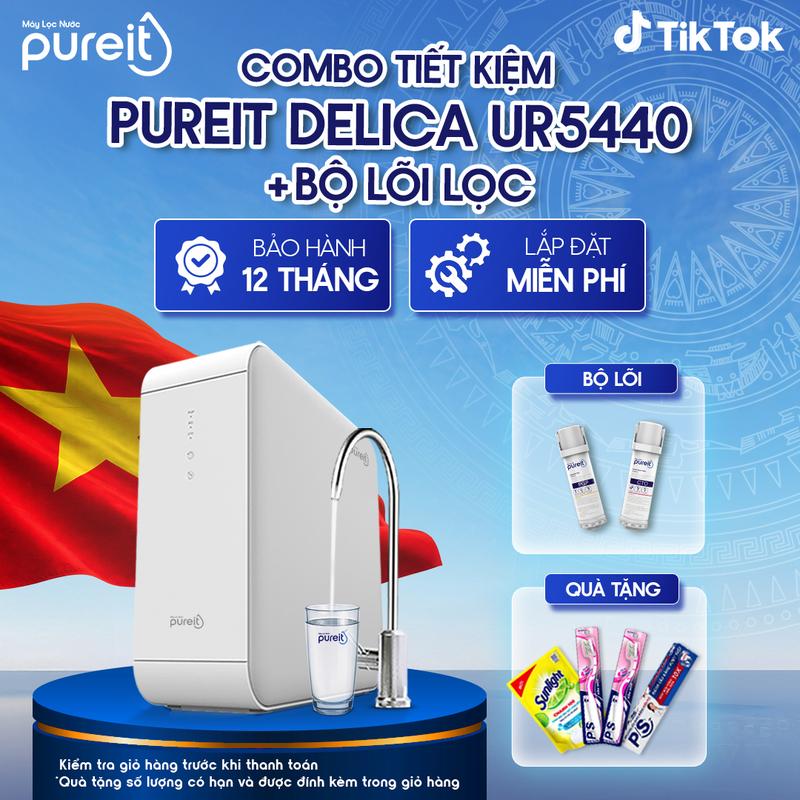[ LẮP ĐẶT 0Đ ] COMBO Máy lọc nước Pureit Delica UR5440 + Lõi lọc CTO + PGP | BẢO HÀNH 12 THÁNG