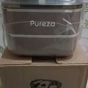 Kotak Makan 1650ML Besar Bento Box 4 Sekat lunchbox Anti Bocor Wadah Makanan Praktis Sendok Garpu Kotak Praktis Sekolah Kantor