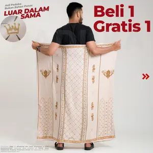 [Beli 1 Gratᴉs 1] Sarung PADUKA [RAYON PREMIUM] - Batik Paduka Printing Premium Pria Dewasa Muslim Motif Lebaran Mahogany