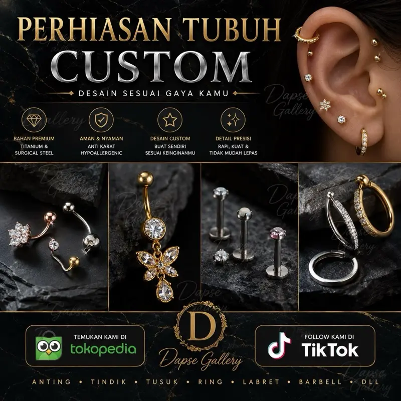 #20152 perhiasan tubuh order custom ukiran by ade solehudin