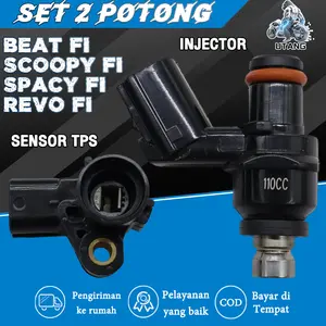 Injector+Sensor TPS ORIGINAL K25 BEAT FI SPACY SCOOPY VARIO 110 Tahan Lama Awet OEM Standar Internasional Motorcycle Engine