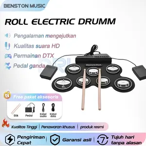 Drum Set/Drum Rumahan untuk Anak-anak dan Pemula /Alat Musik Anak-anak/Set Drum Portabel /Drum Elektronik