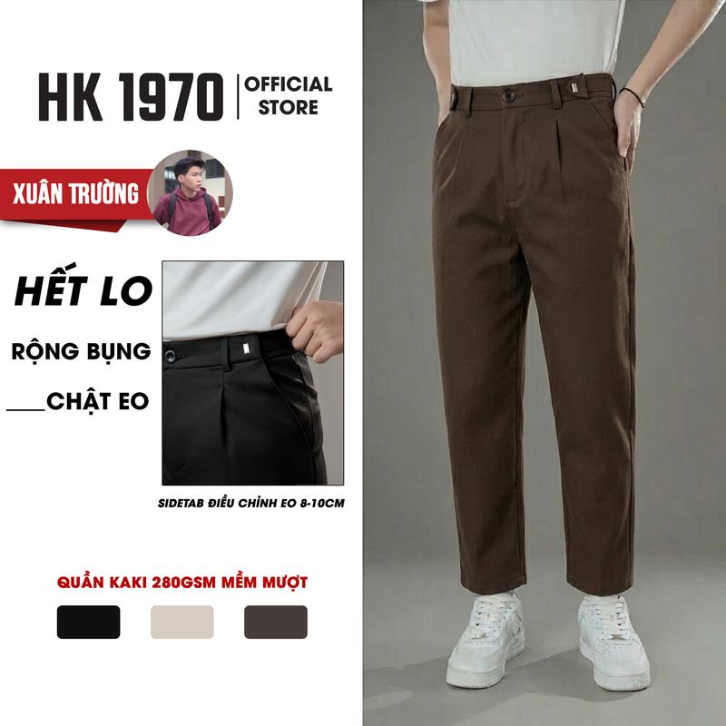 Quần KaKi Nam Sitetab Chỉnh Eo Linh Hoạt, Vải Kaki 280gsm Mềm Mượt Thiết kế Cạp Cao Form Dáng Baggy Phong Cách Hàn Quốc Q221