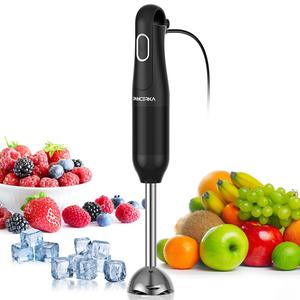 パンチャー式ハンドブレンダー、電動ハンドミキサー、取り外し可能なブレンドシャフト、スープやフルーツペースト、ベビーフードの調理に最適