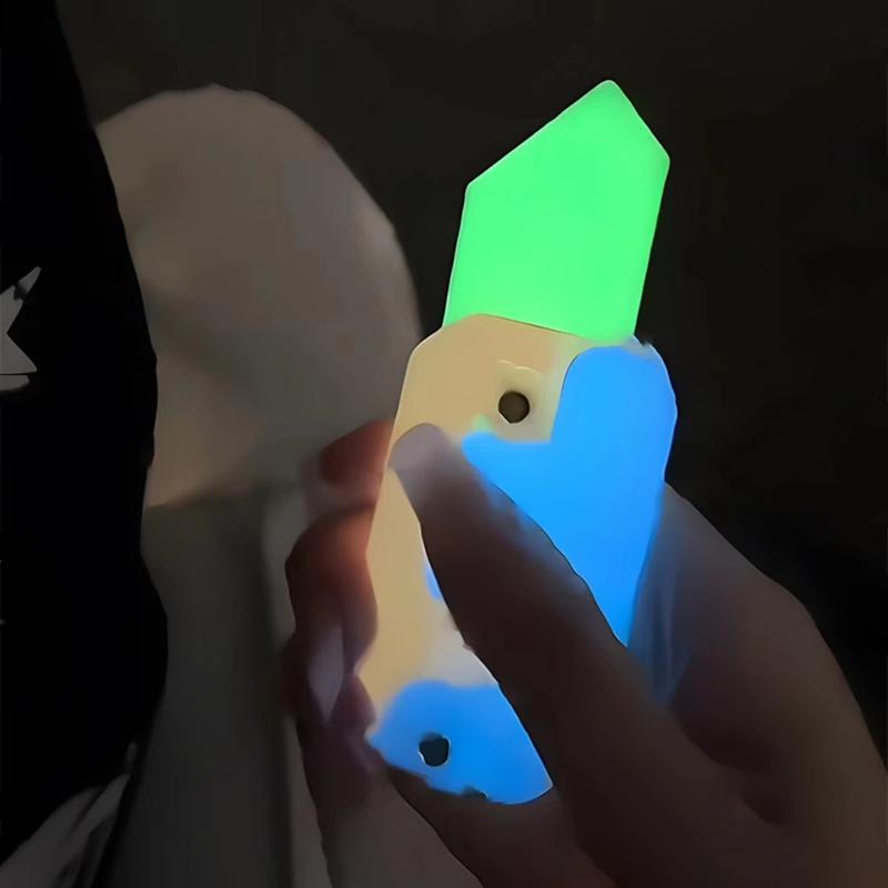 Luminous 3d Gravity Knife Fidget/Radish Decompression Push Card Toy/Toy Gravity Carrot Knife