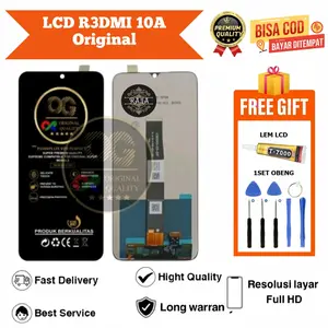 Lcd touchscreen R3DMI 10A Original OG SUPER / Lcd R3DMI 10A original OG SUPER Full set obeng dan lem