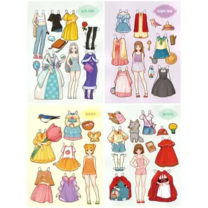 Paper Doll Fairy Tale Baju Bajuan Bongkar Pasang Boneka Kertas Mainan
