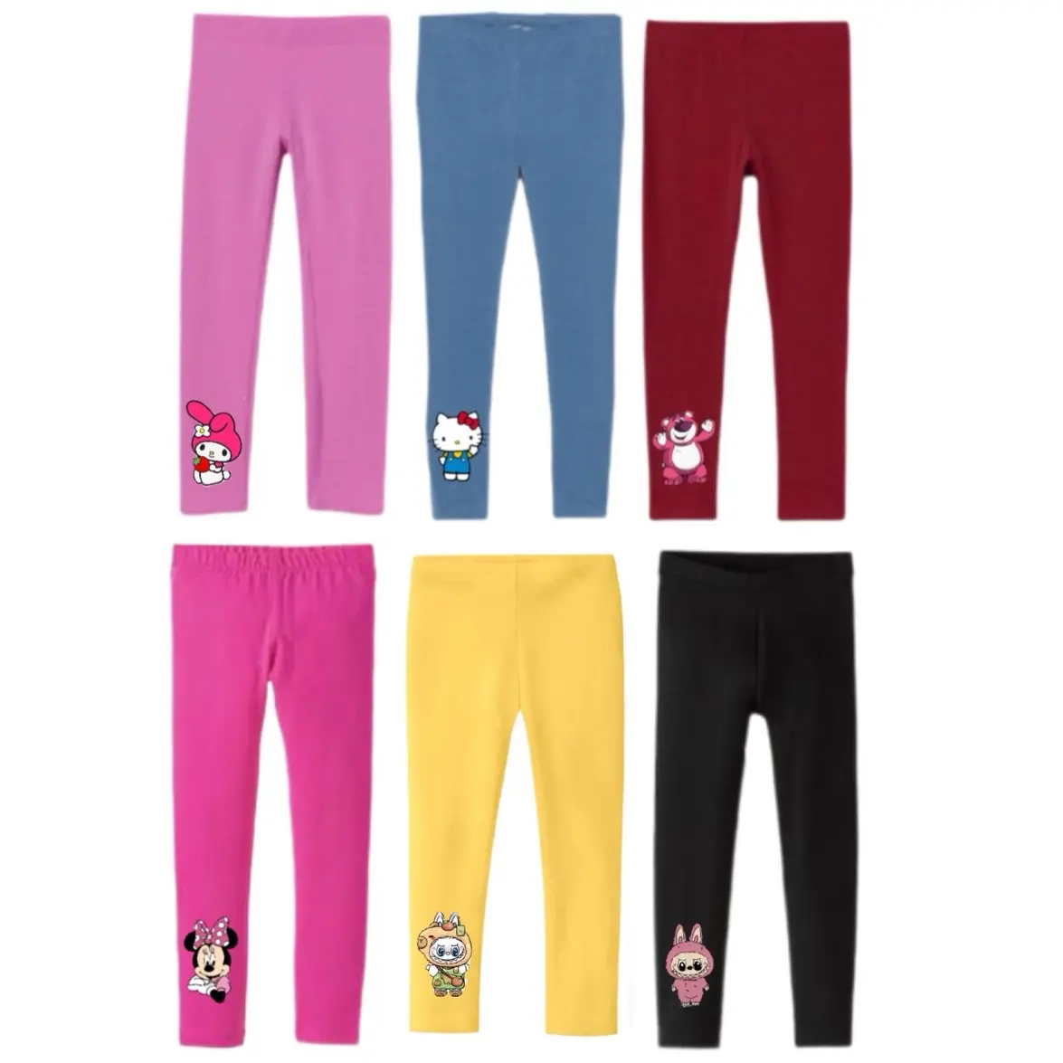 Leging anak motif gambar karakter lucu
