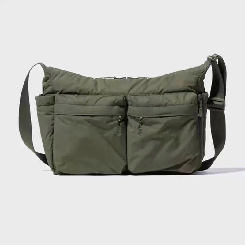 Túi Bánh Bao, Chất Liệu Nylon Chống Thấm Nước, Unisex, Túi Đeo Chéo, Phong Cách Thể Thao Đơn Giản, Dung Lượng Lớn, Túi Tote Đeo Vai Thường Ngày