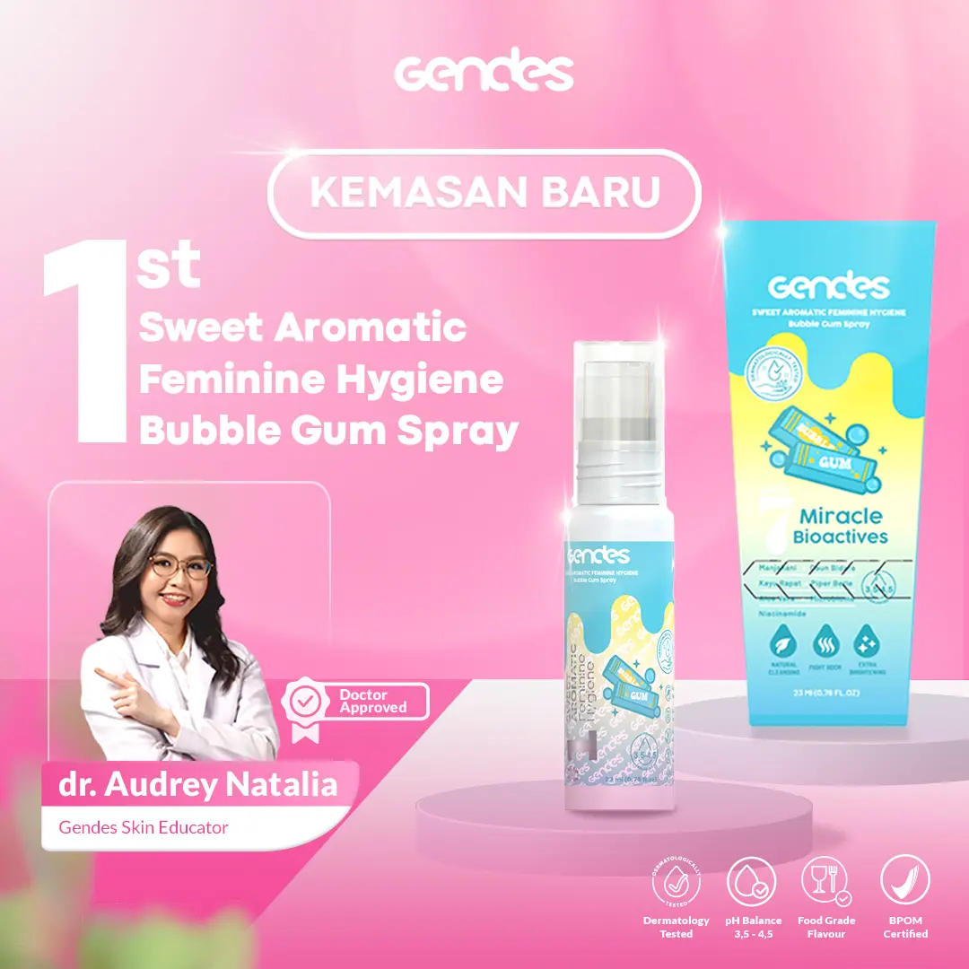 { DISKON UP TO 70% KHUSUS LIVE } Gendes Sweet Aromatic Spray with Bubble Gum 7 Miracle Bioactives