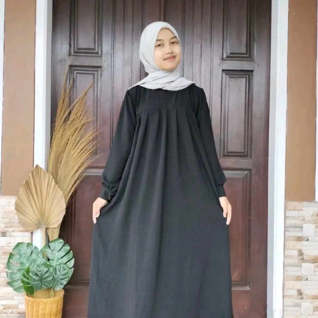 GAMIS ANAK PEREMPUAN REMAJA TANGGUNG BAHAN CRINKLE//PAKAIAN MUSLIM ANAK PEREMPUAN UNTUK USIA 9-16 TAHUN