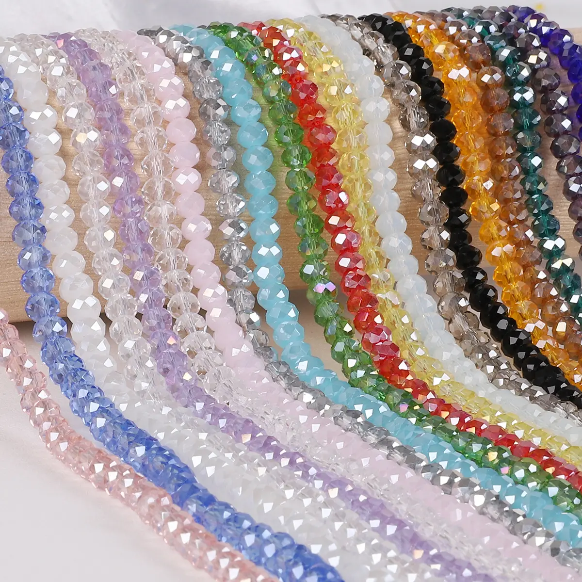 Hạt Thủy Tinh Pha Lê Séc, St.kunkka, Trong Mờ, Nhiều Mặt, Kích Thước 3 / 4 / 6 / 8Mm, Hạt Đệm, Đầy Màu Sắc, Thích Hợp Cho Đồ Dùng Làm Trang Sức Vòng Tay Tự Làm, 70-200 Chiếc