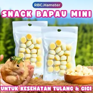 BAPAU MINI SNACK HAMSTER CEMILAN TREATS BISKUIT ISI 20/32 PCS BAPAO