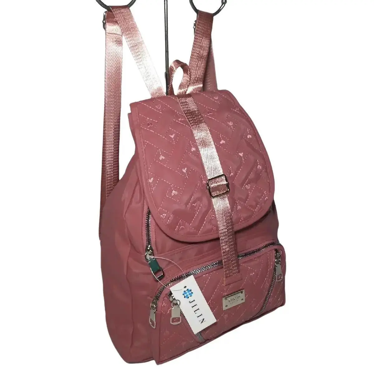 Tas Ransel Sekolah kantong resleting dua Backpack