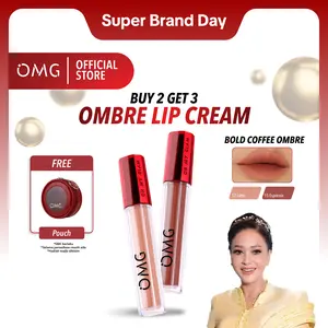 [ALL BEST SELLER OMBRE LIPS] Paket Ombre Mattelast Lip Cream & Glassy Lip Tint - Warna Intense, Tahan Lama & Ringan Gloss Lipstick