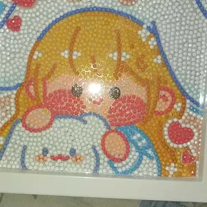 Mainan Diy Diamond Painting Edukasi Bingkai Ukuran 15cm Lukisan 5D DIY Diamond Painting Full Drill
