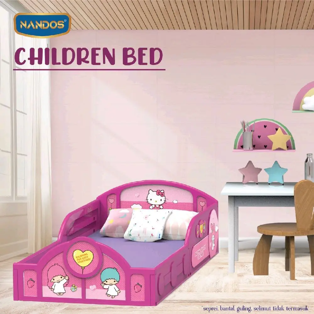 children bed  Nandos Motif hello Kitty dan Doraemon