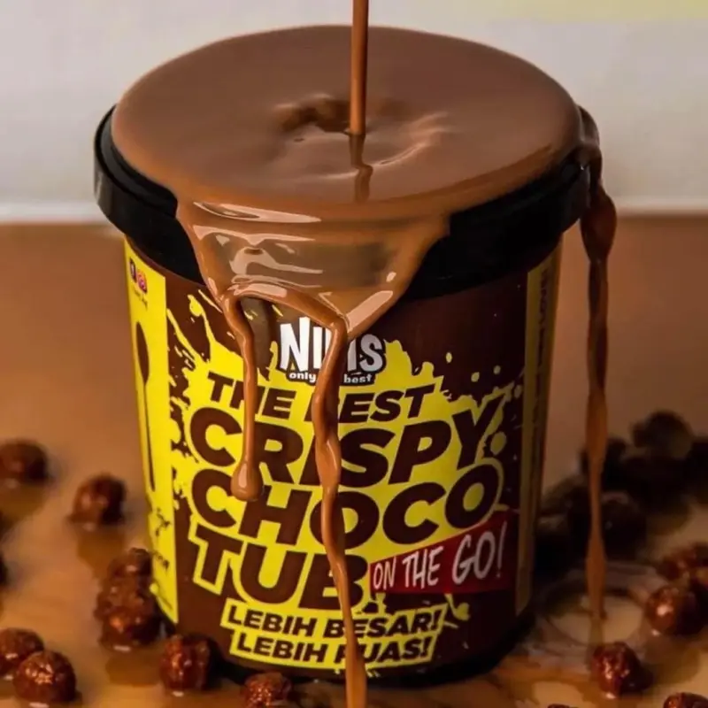 Nims Crispy Choco Tub 7 Flavours Delicious Chocolate Crunchy Indulgent Snack Yummy Tasty