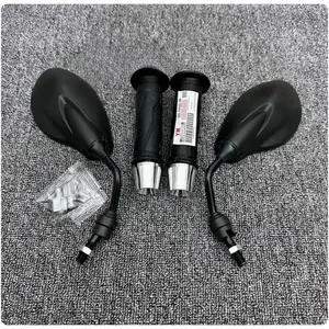Paket Spion cocok untuk yamaha x1 125z + grip handgrip yamaha set bandul jalu stir crome set kiri kanan mio beat supra vario aerox nmax dll Accessories Gas Motorcycle
