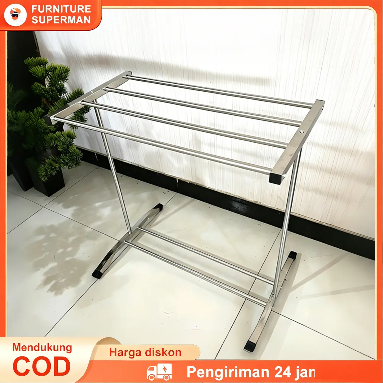 Jemuran Handuk/Rak Handuk Kuat Kokoh/Jemuran Handuk Stainless/Jemuran Handuk Minimalis/Rak Pengering Handuk