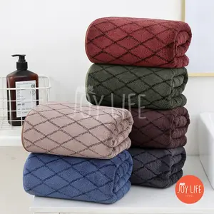 Joy Towel Handuk Mandi Bulu  80x160 70x140 Handuk Dewasa Daya Serap Tnggi Dan Lembut  Motif Mozaik Gelap Merek SARANG LEBAH