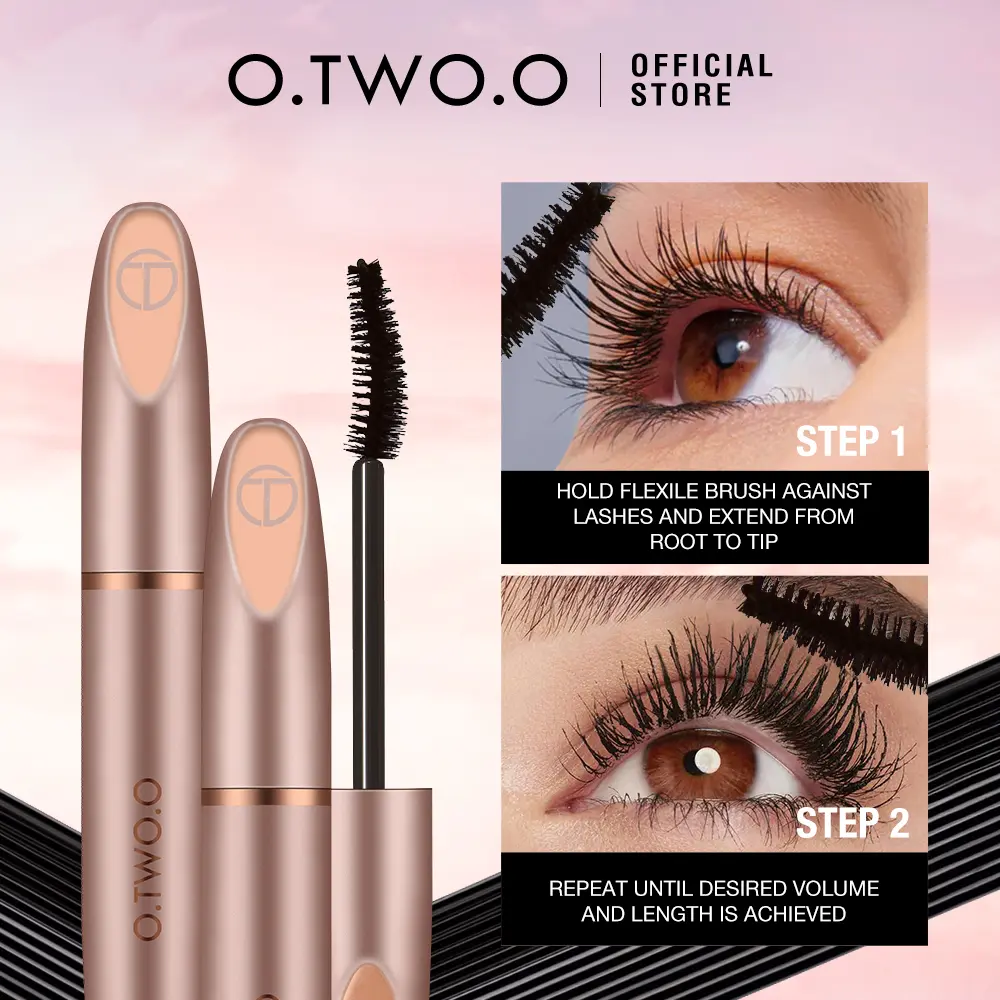 【LIVE】O.TWO.O Waterproof Mascara Long Lasting Natural Curling Eyelash Extension Eye Lash Makeup  Maskara