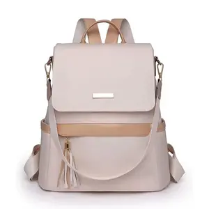 Tas Ransel Wanita Gaya Korea Model Import Tas Kerja Kuliah Sekolah Waterproof Multfungsi Kekinian Nilon Kapasitas Besar Tas Laptop airy backpack Kulit Dewasa