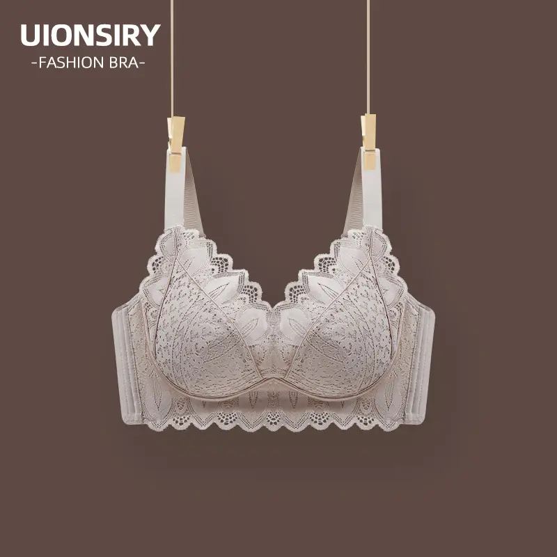 New Women's Wireless Lace Small Breast Push Up Bra Lingerie Comfort Lady Bridal Basic Minimalist Sexy Womenswear
