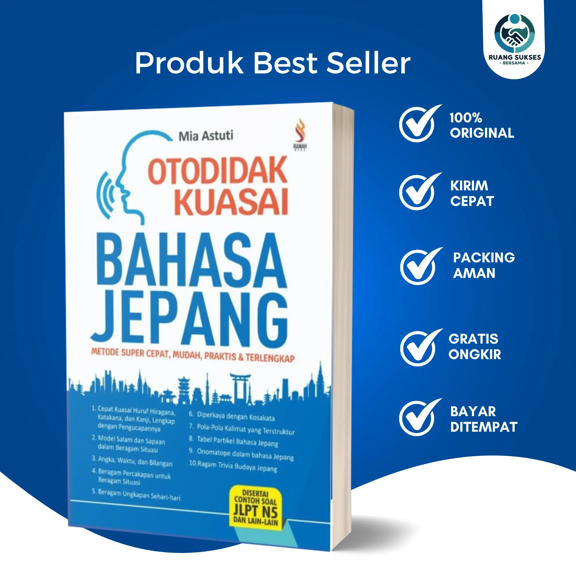 Buku Otodidak Kuasai Bahasa Jepang