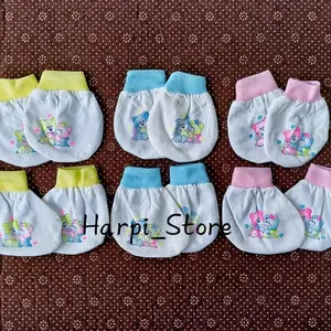 3 Pcs Sarung Tangan Bayi Rip Motif Bear