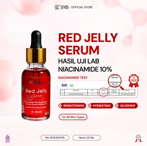NEW SYB FORTE Red Jelly Serum 20ml with Niacinamide 10% untuk mencerahkan kulit wajah & mengurangi kusam