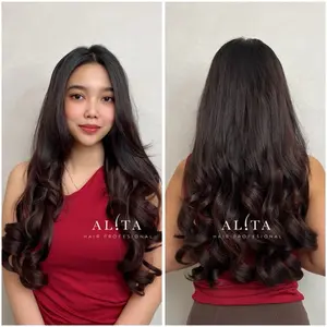 HAIRCLIP KOREA BIGLAYER CURLY 60cm MERK ALITA