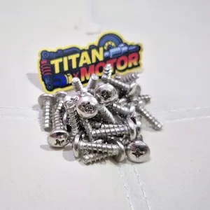 isi 34 pc baut body chrom honda dan yamaha motor beat vario mio m3 gt 125 j xeon scoopy nouvo jupiter mx vega dll