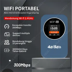 M32 Wifi Portable 4G/5G Mendukung kartu SIM dari semua operator  Mendukung hingga 10 koneksi perangkat Network stability high speed internet