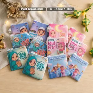 Dompet Amplop/Ampau Lebaran Motif Lucu 2026 dengan Desain Karakter Imut untuk Anak-anak dan Hadiah Idul Fitri