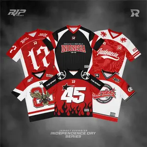 Jersey Spesial Kemerdekaan / Jersey 17 agustus kemerdekaan Indonesia / jersey Indonesia / baju agustusan / jersey timnas / oversize Pria Wanita Sport Atasan