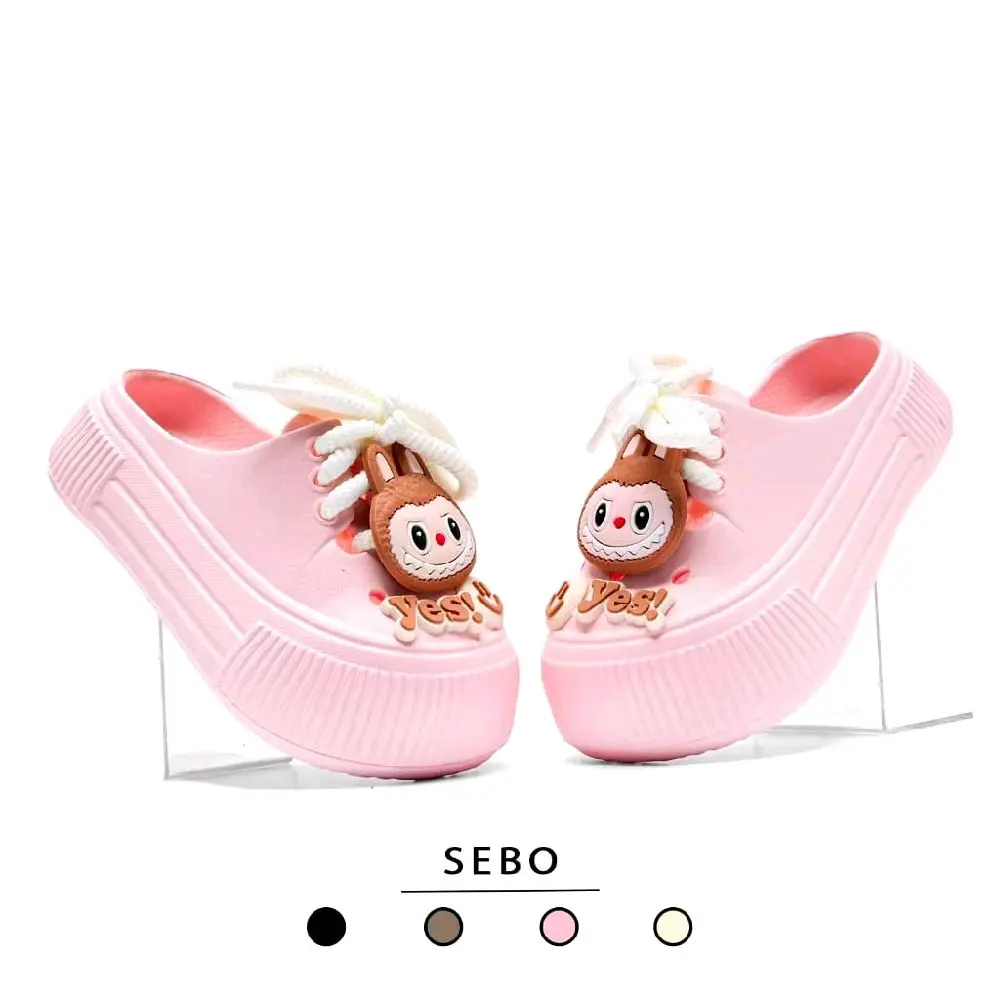 Sandal Baim Labubu Tali Sandal Anak Perempuan Fashion Motif Labubu Unisex Sandal Anak Lucu Sepatu