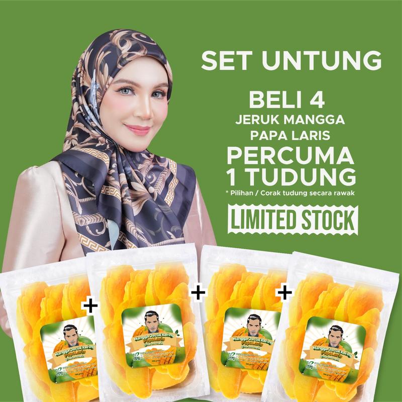 JERUK MANGGA PAPA LARIS 2.0  (Beli 4 Pack Percuma 1 Tudung - Stock Terhad)
