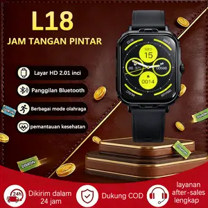 MARQ Jam Tangan Pintar Layar IPS 2.01 Inci Jernih Mendukung Panggilan Bluetooth dan Penggantian Wallpaper