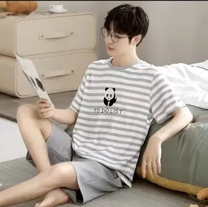 Terlaris- Piyama Pria/Cowok Pendek Dari Bahan Kaos Katun - Celana Pendek Dewasa -Gratisongkir Terlaris- Piyama Pria/Cowok Pendek Dari Bahan Kaos Katun - Celana Pendek Dewasa -Gratisongkir