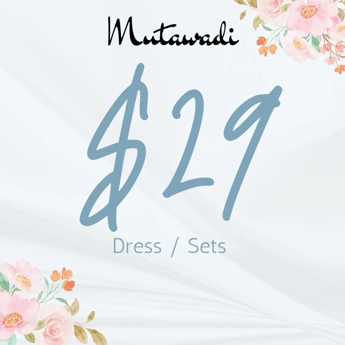 $29 Dress / Sets Clothes only (LIVE Sales)