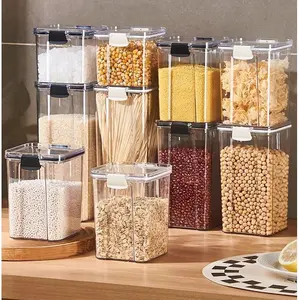 Toples Bening Aklirik Kedap Udara untuk Penyimpanan Aesthetic Minimalis