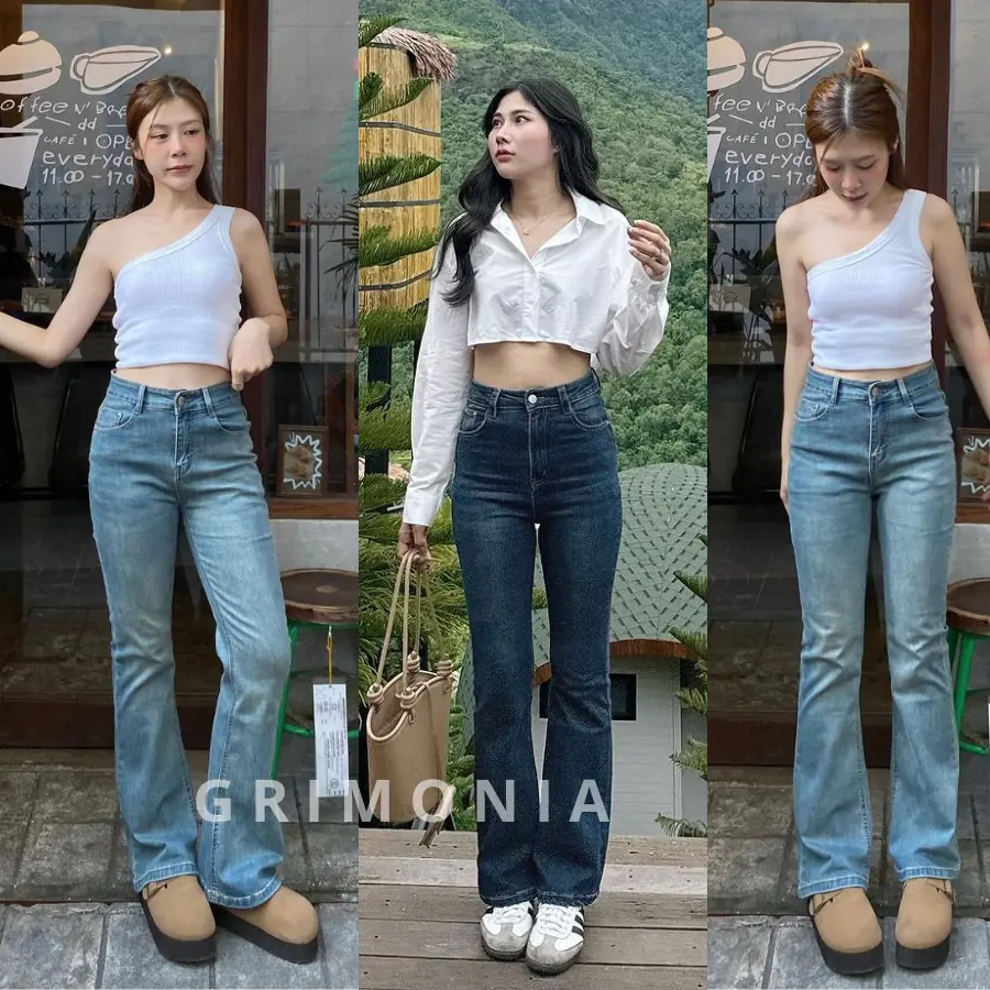 GS-Jeans HW Cutbray Matilda Vintage-Streetch Jeans Wanita